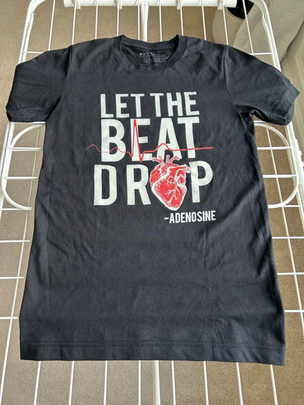 "Let The Beat Drop" Medthusiast Black Graphic Tee